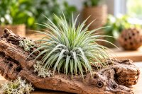 Tillandsia argentea L – Luftpflanze ca. 6 × 9 cm – Air Plant ohne Erde – für Terrarium & Dekoration