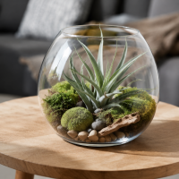 Tillandsia capitata L ca. 18 cm – große Luftpflanze / Air Plant aus Gärtnereizucht – dekorative Tillandsie für Terrarium, DIY, Holz, Glas & Pflanzenarrangements