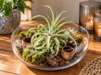 Tillandsia streptophylla M – Tillandsie ca. 14–16 cm – exotische Luftpflanze ohne Erde – Bromelie für Deko, Terrarium & Pflanzenarrangements