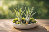 Tillandsia fasciculata M (ca. 13 cm) – große Luftpflanze ohne Erde – pflegeleicht & exotisch – Air Plant für Deko, Terrarium & Geschenk – OmniPlants