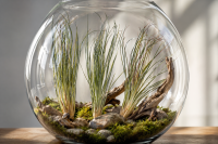 Tillandsia juncea L (ca. 40 cm) – Große Luftpflanze ohne Erde – Exotische Air Plant für moderne Deko, Terrarium & Holz – Pflegeleicht & stilvoll | OmniPlants
